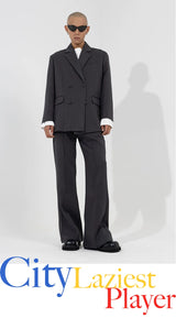 Men's Slim Striped Flared Casual Pants
