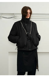 Men's Winter 3-in-1 Vest Scarf Coat