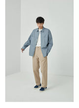 Split Pocket Basic Cotton Shirt