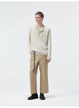 Long Sleeve Linen Tencel Blend Tees