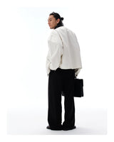 Men's Vintage Washed Leather Collar Jacket