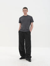 Sand Washed Pleated Tencel Pants