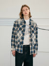Men's Long Sleeve Splatter Plaid Shirt