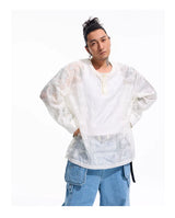 Long-Sleeve Embroidered Lyocell Shirts
