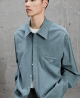 Triangle Pocket Shirt with Hidden Placket
