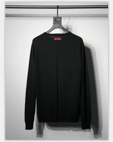 Fitted Dark Tailored Merino Cashmere Sweater