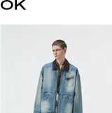 Turkish Washed Frayed Straight Jeans