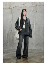 Vintage Washed Flared Denim Pants