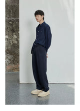 80s Cotton Oxford Asymmetric Pocket Shirt
