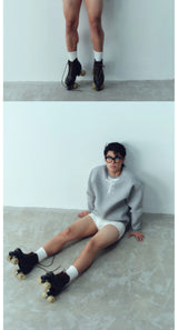 Spilled Milk Print Vintage Hoodie