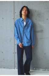 Okayama Washed Long-Staple Cotton Denim Shirt