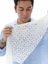 Korean Imported Embroidered Triangle Scarf