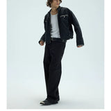 Chained Short Mock Neck Puffer Coat