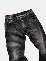 Vintage Dark Wash Curved Jeans