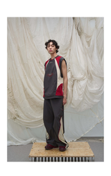 Contrast Paneled Double Cuffed Nylon Pants