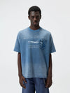 270G Printed Vintage Waffle Cotton Tee