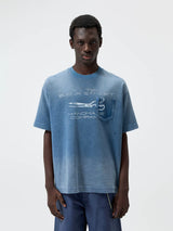 270G Printed Vintage Waffle Cotton Tee