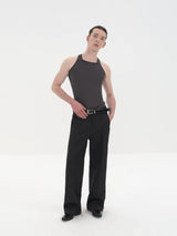 Wrinkle Free Straight Wool Dress Pants