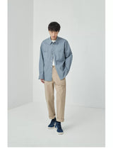Split Pocket Basic Cotton Shirt