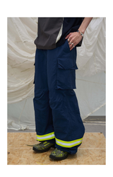 Reflective Multi-Pocket Nylon Cargo Pants