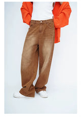 Men's Brown Vintage Wide Leg Jeans
