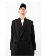 Men's Oversized Two-tone Windproof Trench Coat