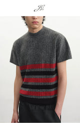 Striped Short Sleeve Round Neck Tee