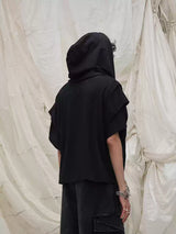 Intertwined Decorative Detachable Oversized Hood