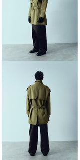 Bow Tie Waterproof Windproof Trench Coat