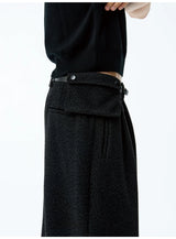 Leopard Print Jacquard Pleated Straight Pants