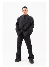 Men's Oversized Dark Apricot Padded Blazer