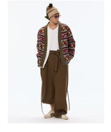 Vintage Jacquard Oversized Kimono Coat