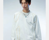 Long Sleeve Unisex Litchi Patch Tee