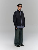 Heavyweight Slub Washed Straight Jeans