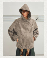 Men's Vintage Asymmetric Fleece Jacket
