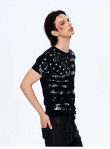 Men's Star Print Street Tee