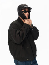 Vintage Notched Lapel Light Cotton Coat