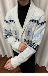 Autumn Fair Isle Shawl Collar Cardigan