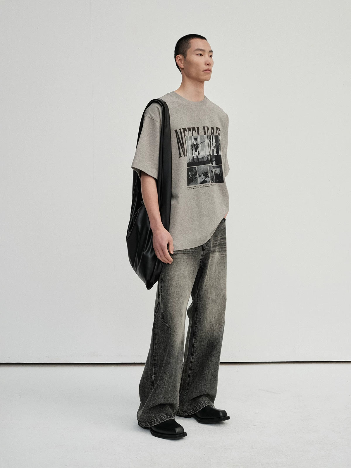 300G Double Yarn Printed Tee