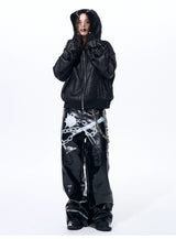 Men's Dual Hood Bomber Puffer Jacket