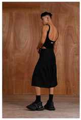Black Backless Stretchy Shapewear Tank Bodysuits