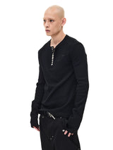 Waffle Long Sleeve Henley Tee