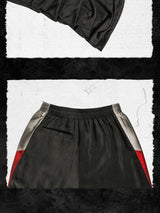 Bloodfang Pleated Flared Color Block Joggers