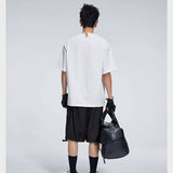 Casual Three Color Pocket Drawstring Shorts
