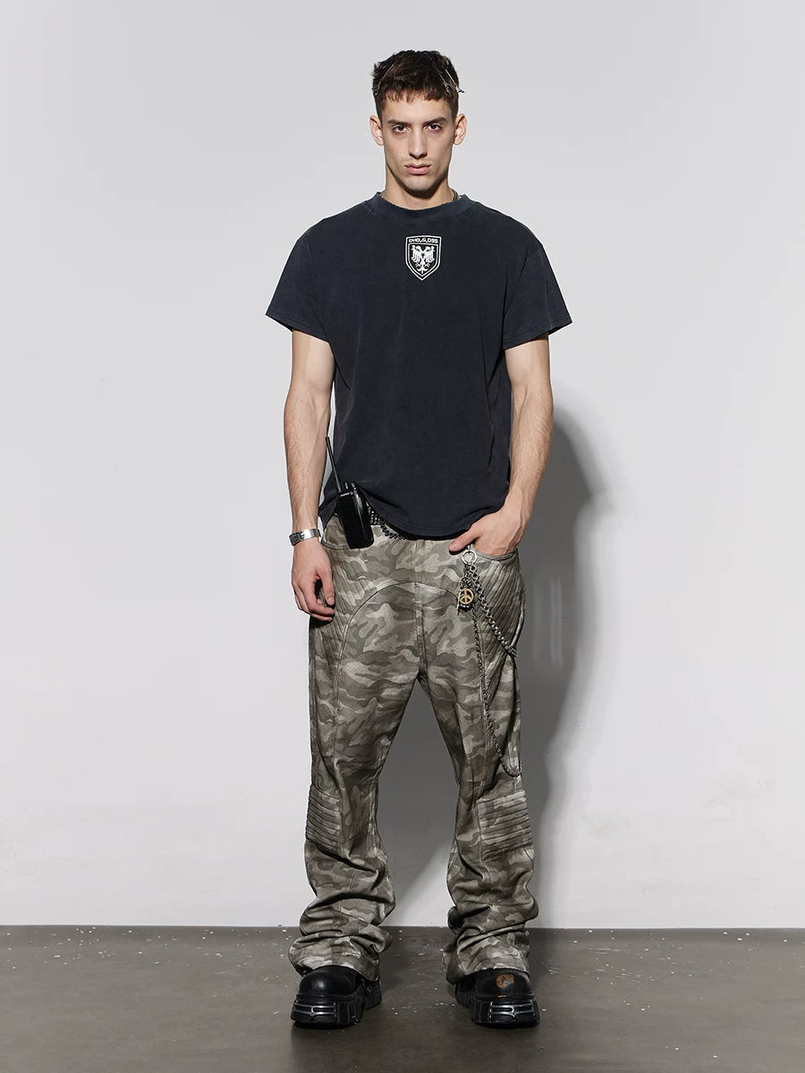American Cleanfit Vintage Washed Badge Tee