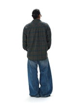 Green Vintage Plaid Japanese Flannel Shirt