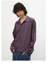 Striped Drop Shoulder Shirts