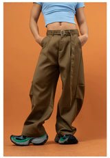 Black Gray Brown Wide Leg Pants