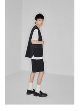 Plaid Multi-Pocket Elastic Waist Shorts