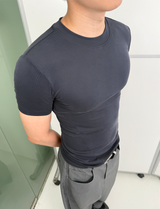 Sanded Slim Stretch Velvet Tee